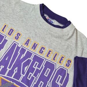 VTG Los Angeles Lakers 1991 T Shirt Men's XL Unisex Made in USA NBA 90s